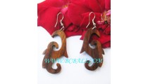 Indonesian Woods Carving Earring
